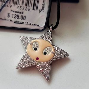 NWT Swarovski Star Erika Necklace, Sparkle, Cartoon, collect Elliott and Erika